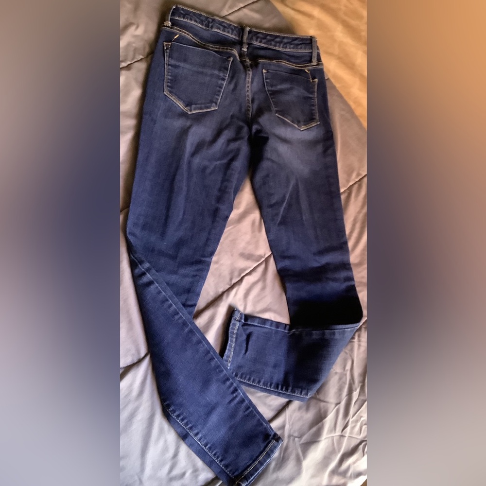 Woman Mossimo Mid-Rise Denim Jeggings, Sz. 4/27, Power Stretch Jeans